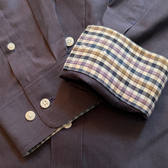 Ariat Men's Dark Blue Button Down Shirt - Picture 2 of 5